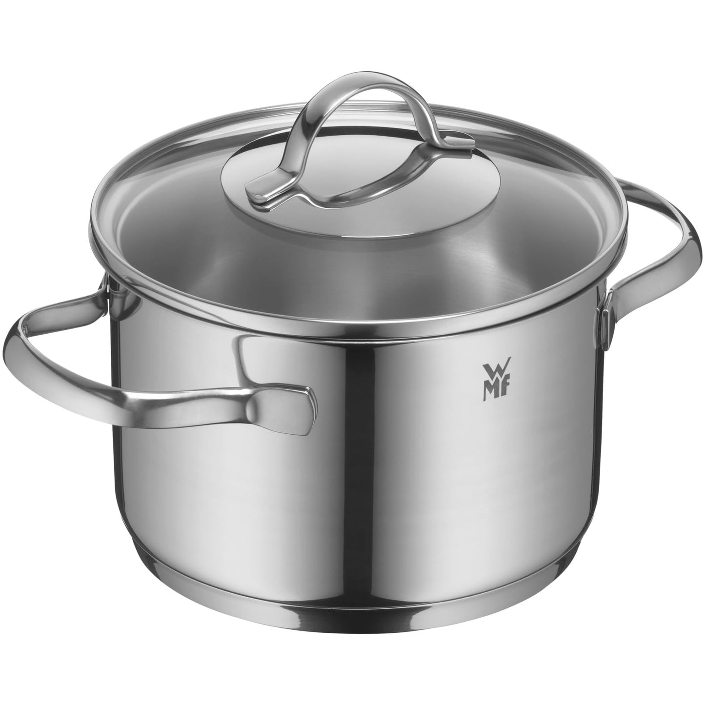 Topfset 5-teilig, induktionsgeeignet, Edelstahl mit Glasdeckel