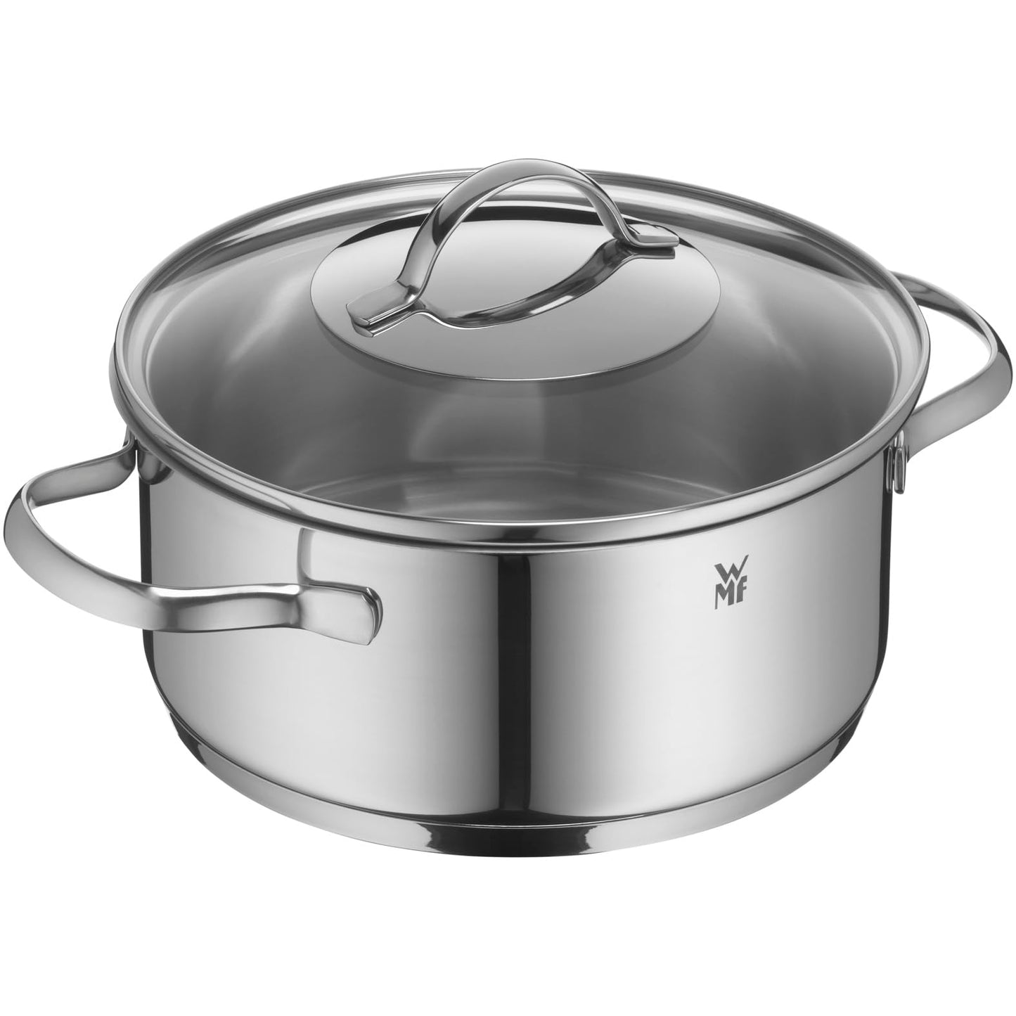 Topfset 5-teilig, induktionsgeeignet, Edelstahl mit Glasdeckel